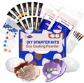 Resin Casting Powder Kit 2 Sets 4 Shell Trays - Beginner Friendly