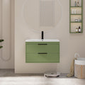 30 in Bathroom Vanities Cabinet with Sink Combo - Wall Mounted