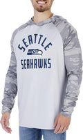 Zubaz Men's Lightweight Pullover Hoodies with Accent Sleeves - Small