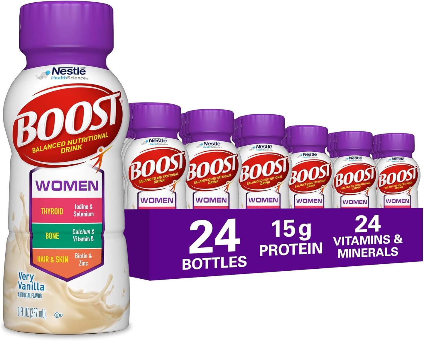 BOOST Women Balanced Nutritional Drink, Very Vanilla Flavor