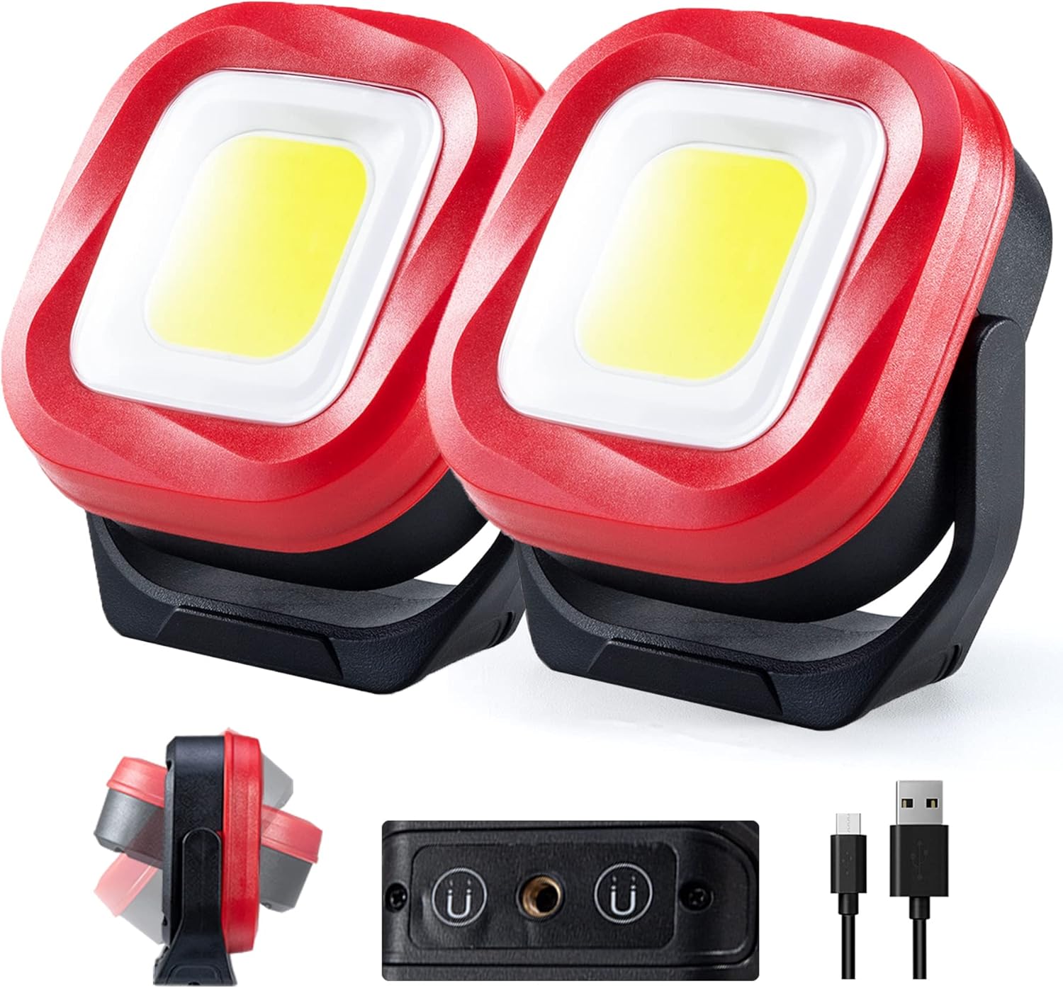 ORHOMELIFE Magnetic Work Light: 1000 Lumens Portable Flashlight