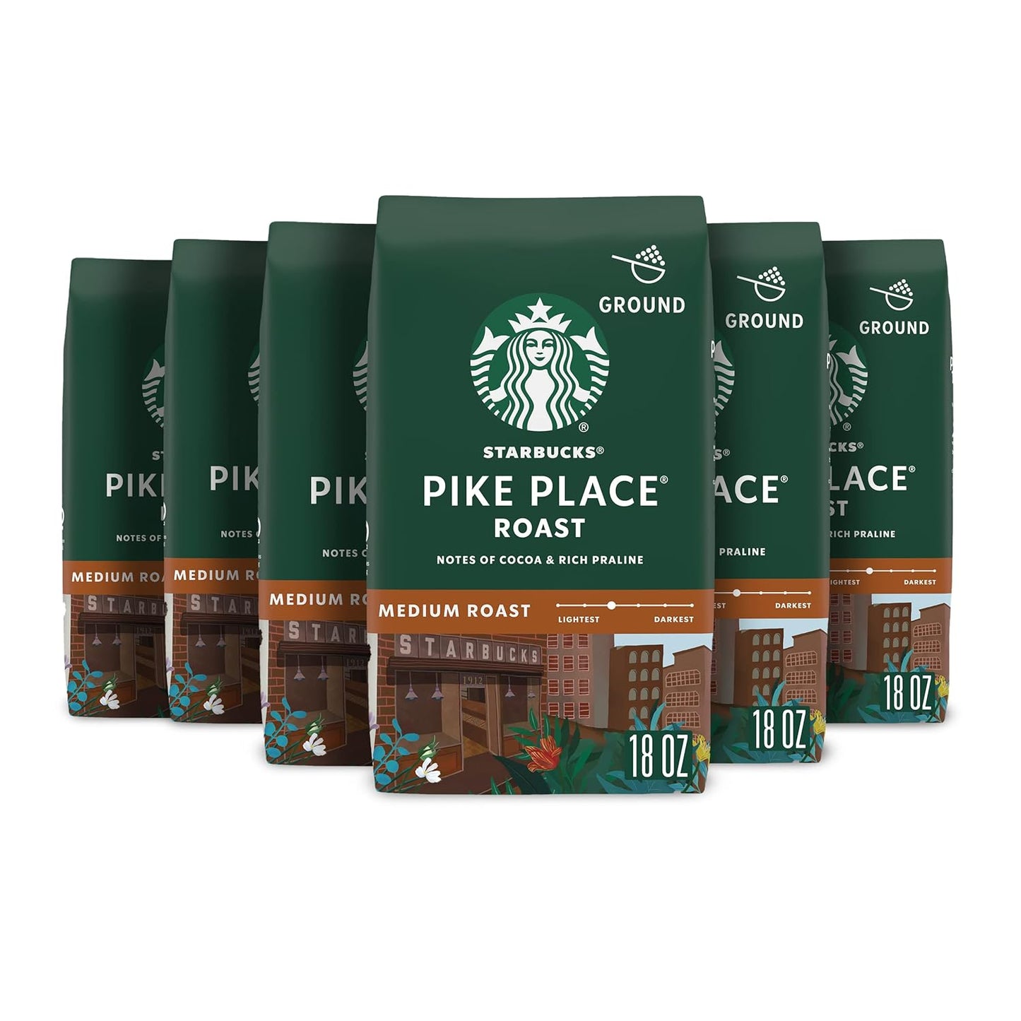 Starbucks Pike Place Roast Ground Coffee for Daily Enjoyment