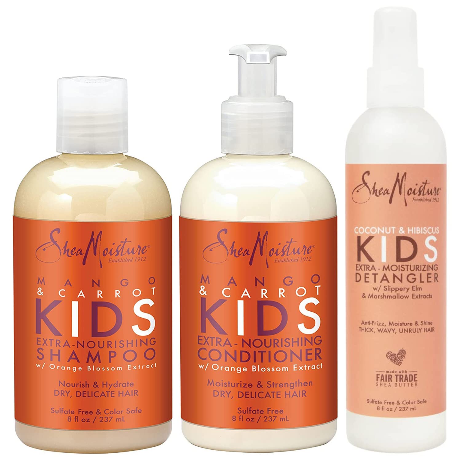 SheaMoisture Kids 3-Piece Hair Care Set, Nourishing Mango & Carrot