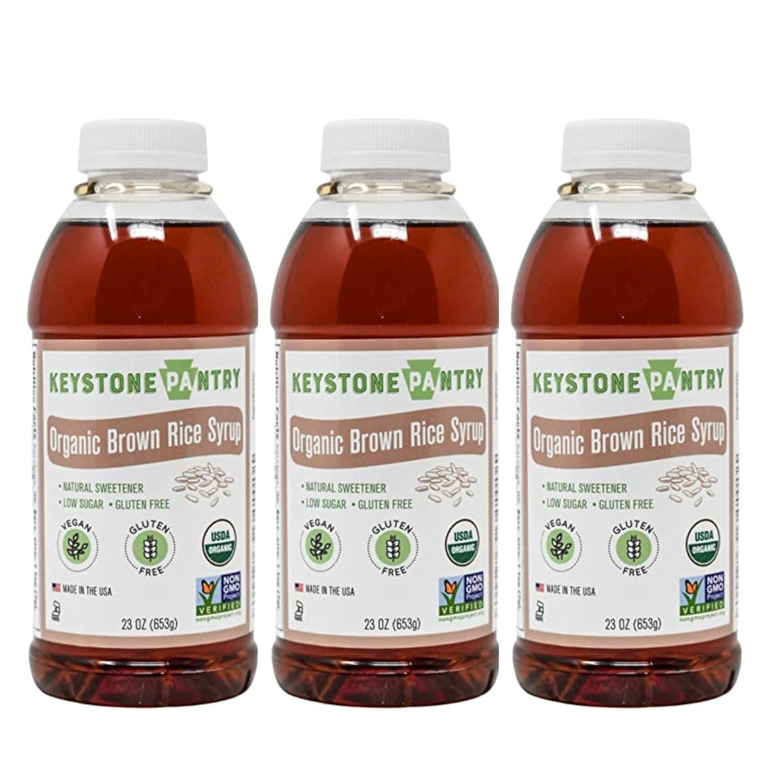 Keystone Pantry Organic Brown Rice Syrup - Vegan, Gluten Free