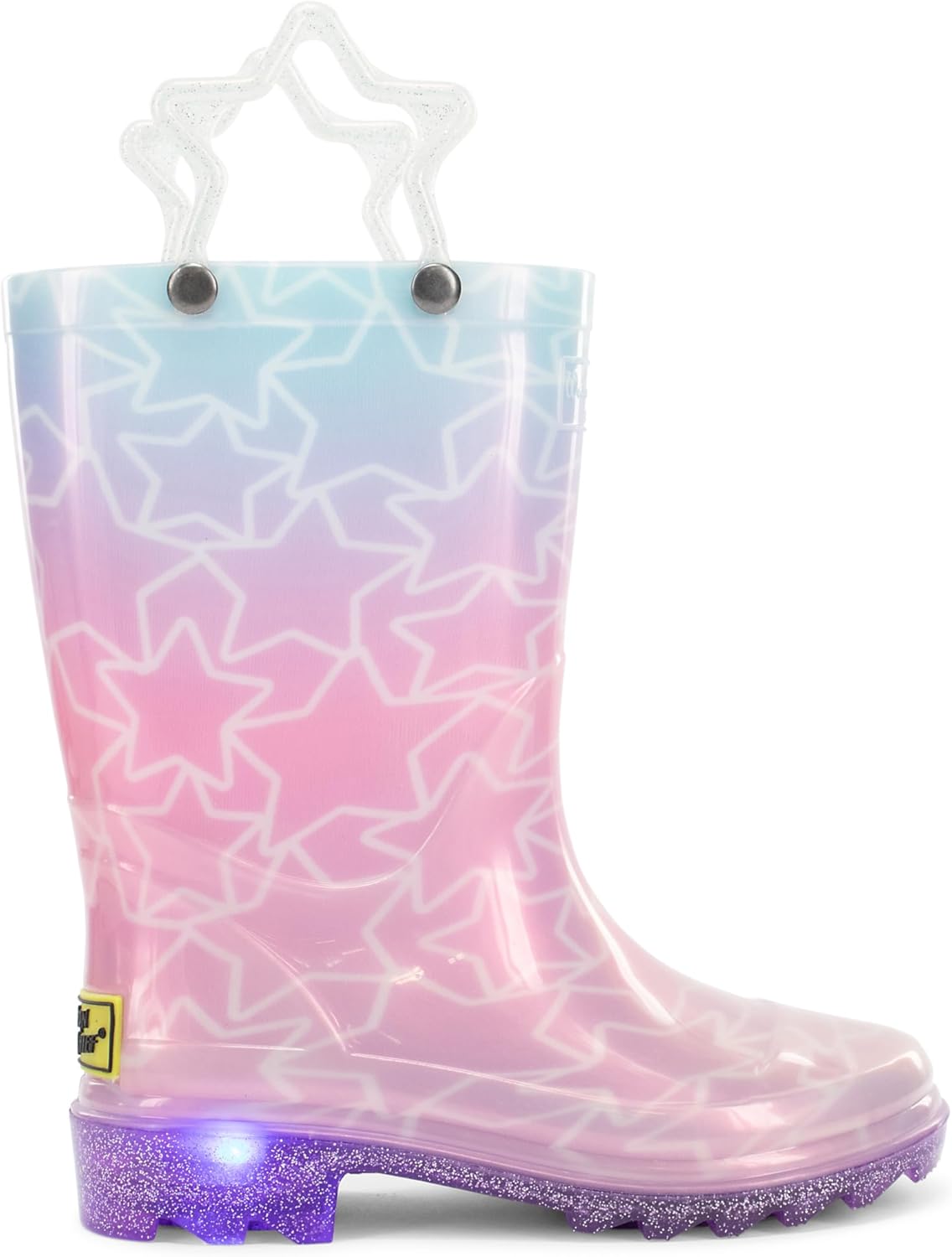 Western Chief Kids Waterproof Light Up Rain Boots for Fun Play