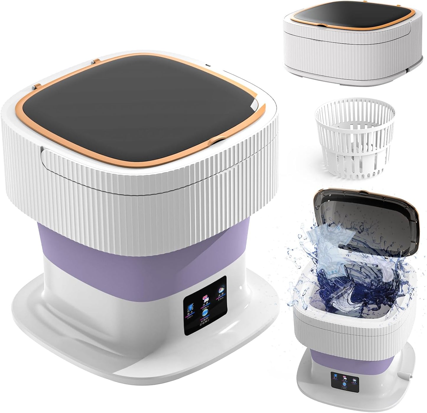 Compact 11.5L Portable Mini Washer - Perfect for Travel!