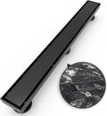 WEBANG 24 in Linear Shower Drain - Matte Black, Durable Performance