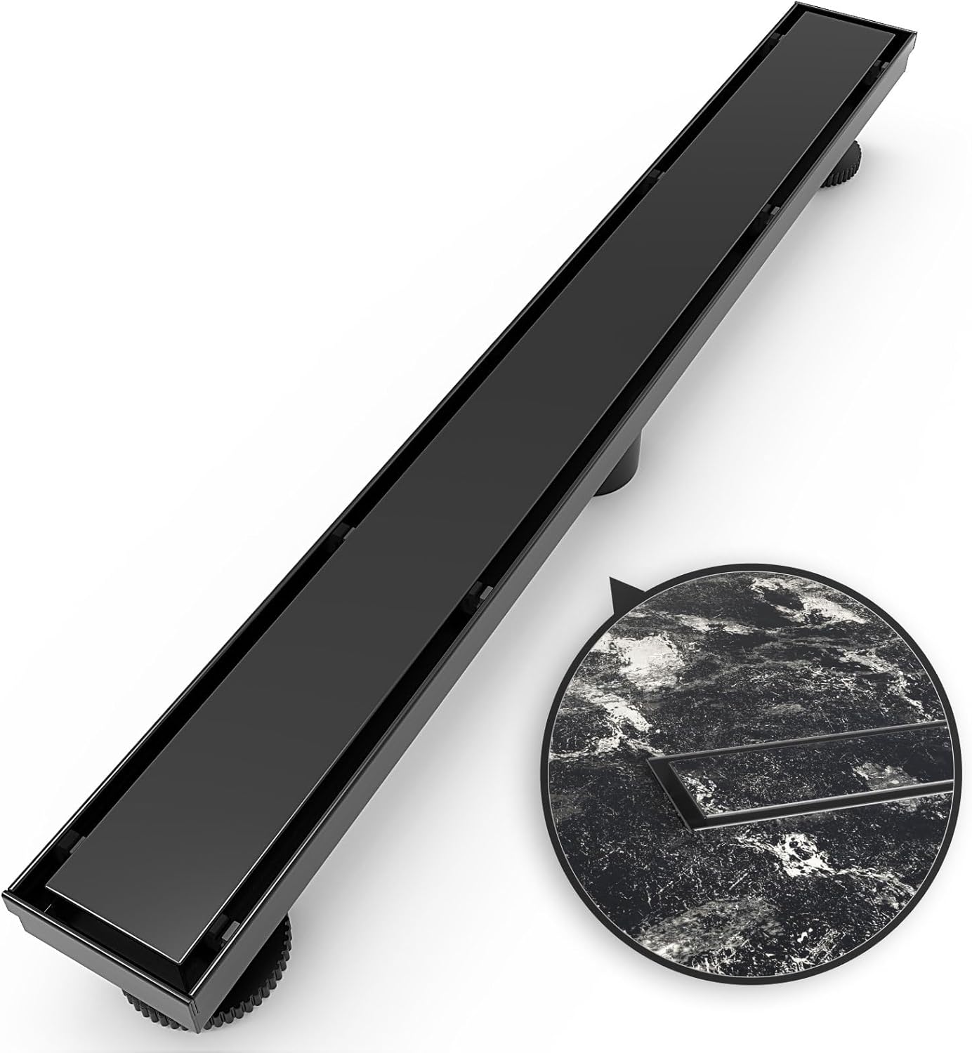 WEBANG 36 Inch Linear Shower Drain with Reversible Cover Grate