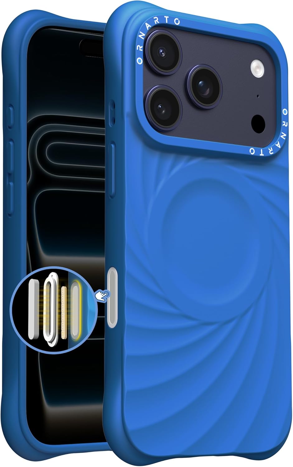 ORNARTO Vortuxe Case for iPhone 17 Pro Max - Stylish Protection