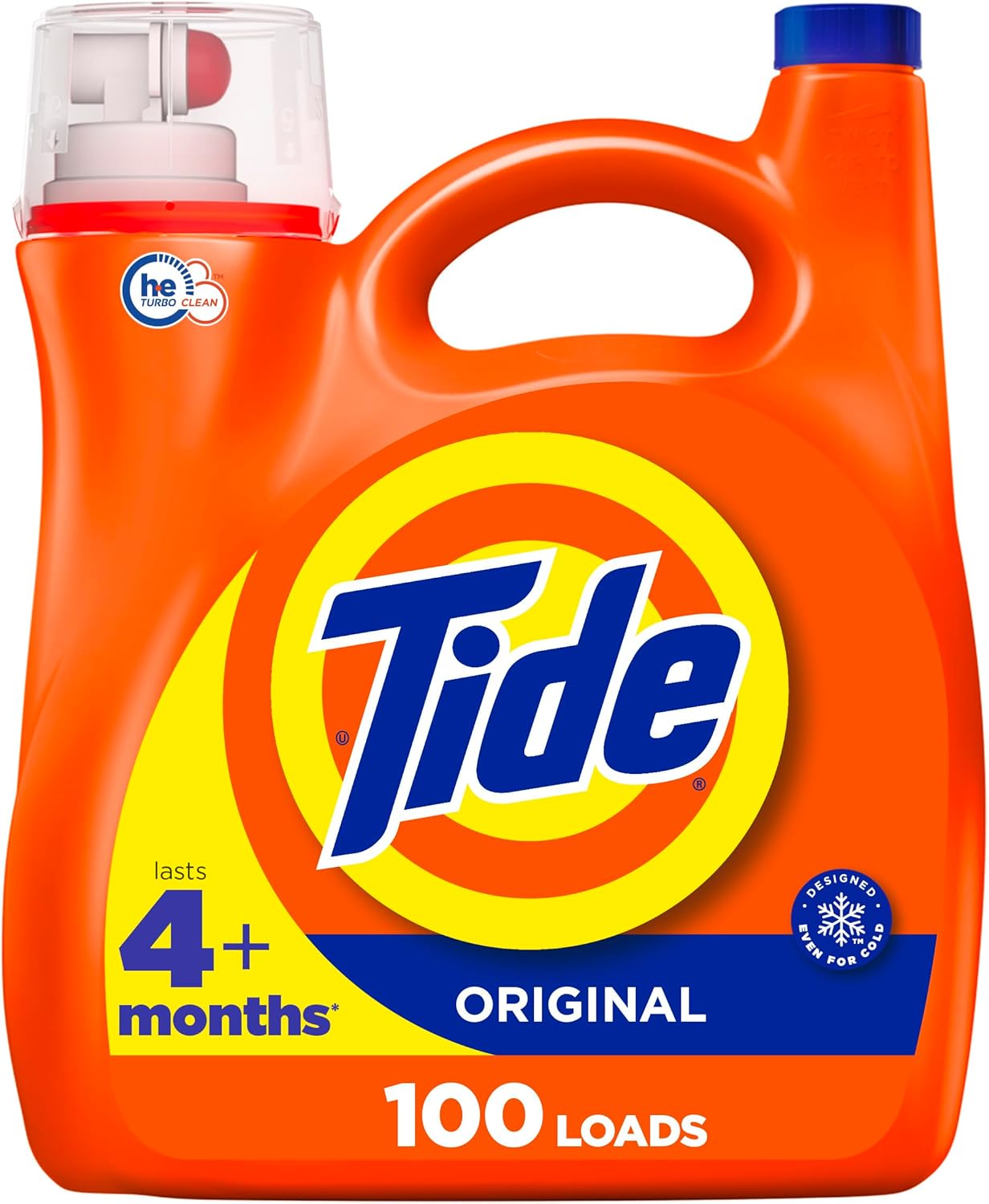 Tide Original Scent Liquid Detergent, HE Compatible, 100 Loads