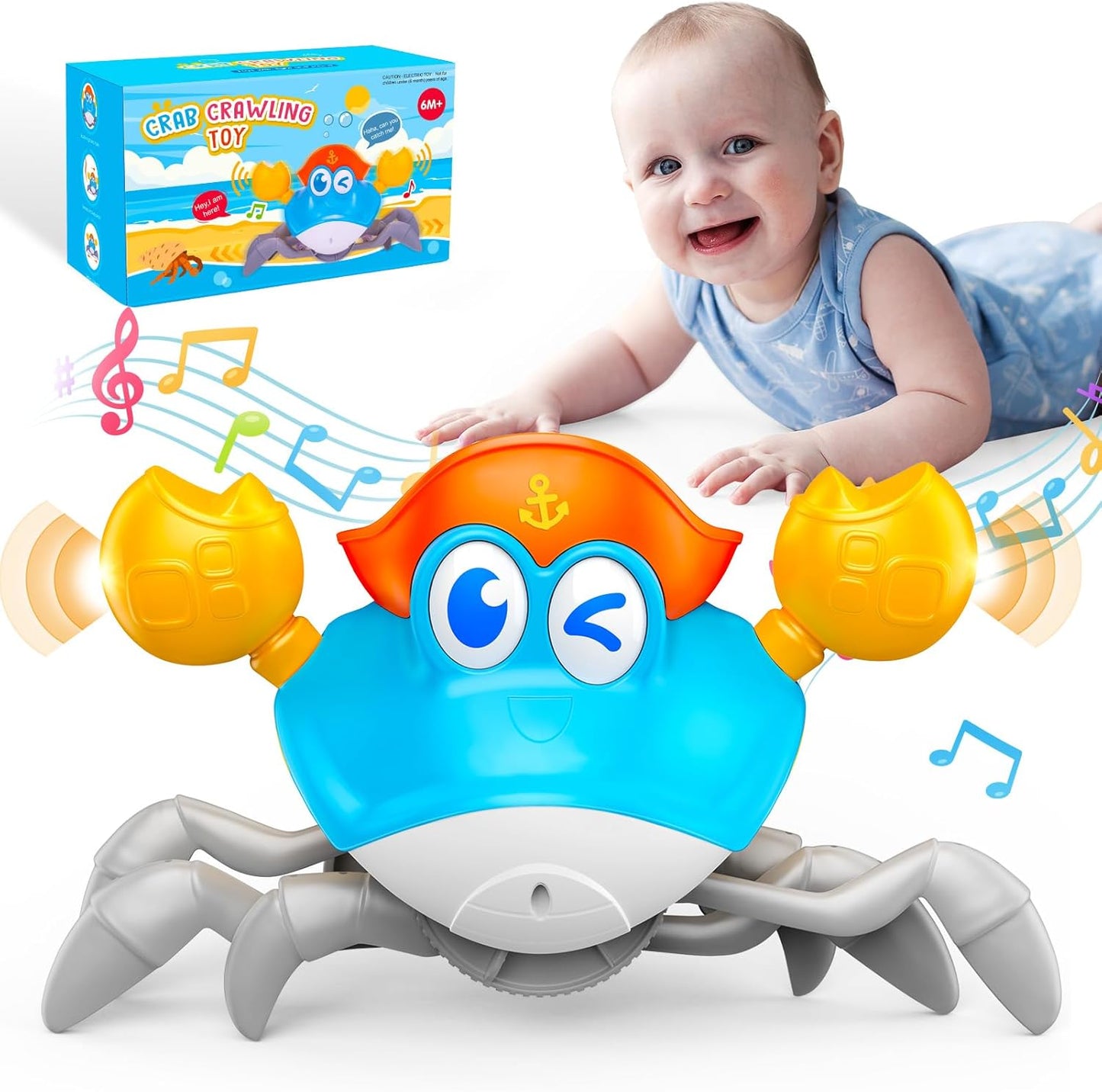 Crawling Crab Baby Toy - Music & Learning Fun