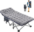 Oversized Folding Camping Cot for Adults - Heavy Duty 500lb Capacity
