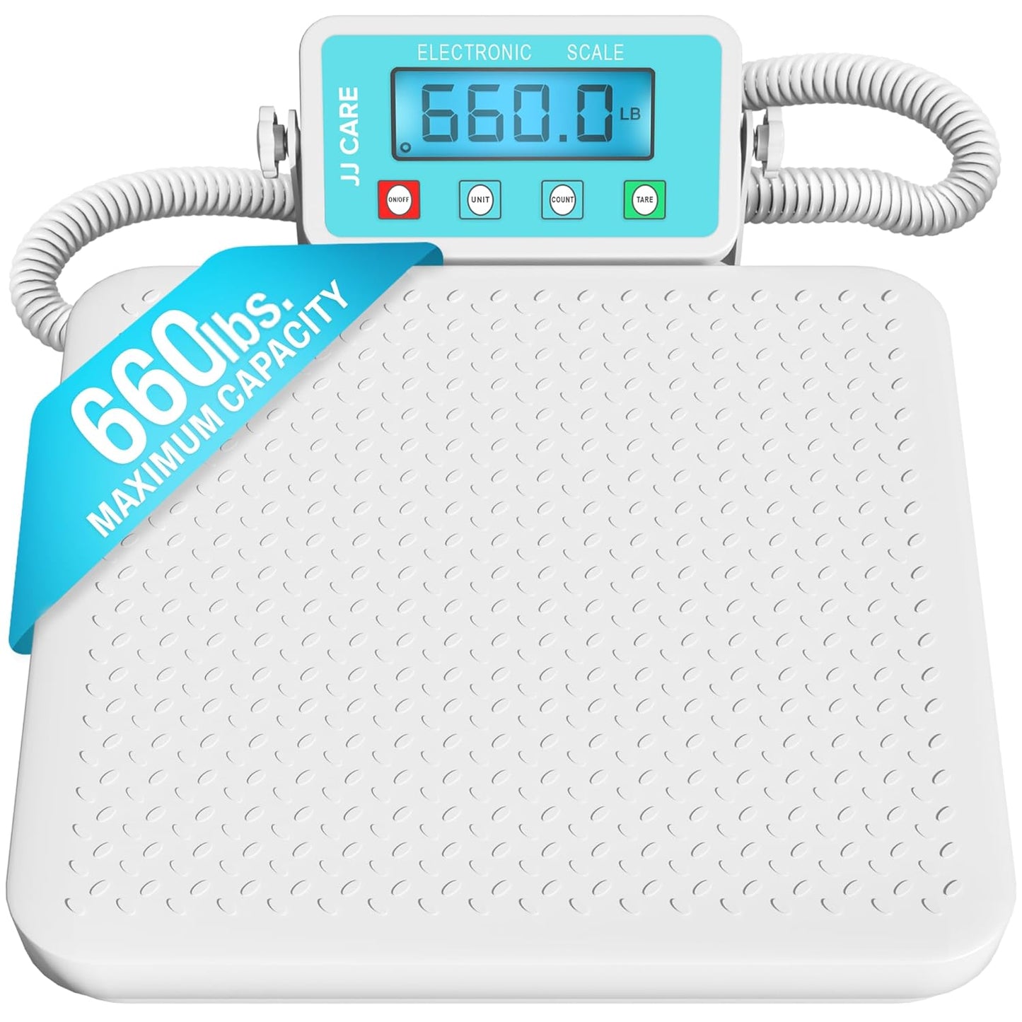 JJ CARE Medical Scale - Heavy Duty 660 lbs Capacity for Gyms