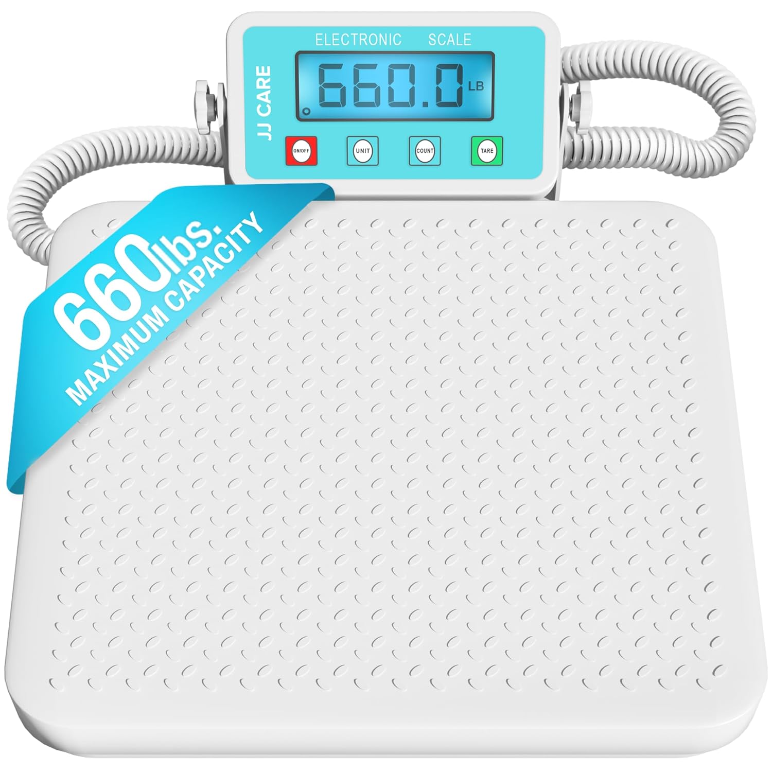 JJ CARE Medical Scale - Heavy Duty 660 lbs Capacity for Gyms