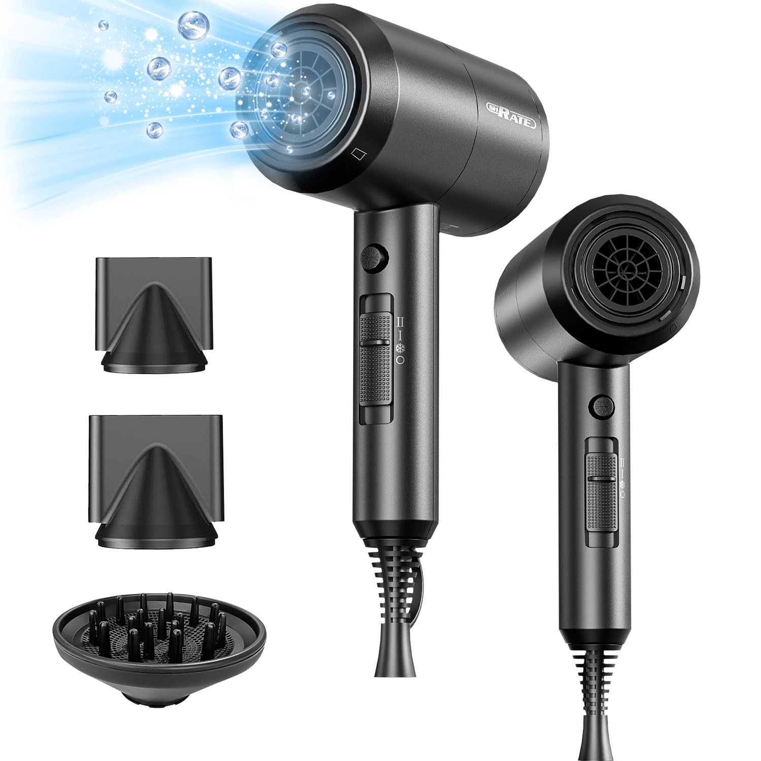 Powerful 1800W Ionic Hair Dryer - Fast Drying