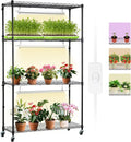 Plant Stand with Grow Light 4 Tier Plant Shelf - Compact Vertical Grow
