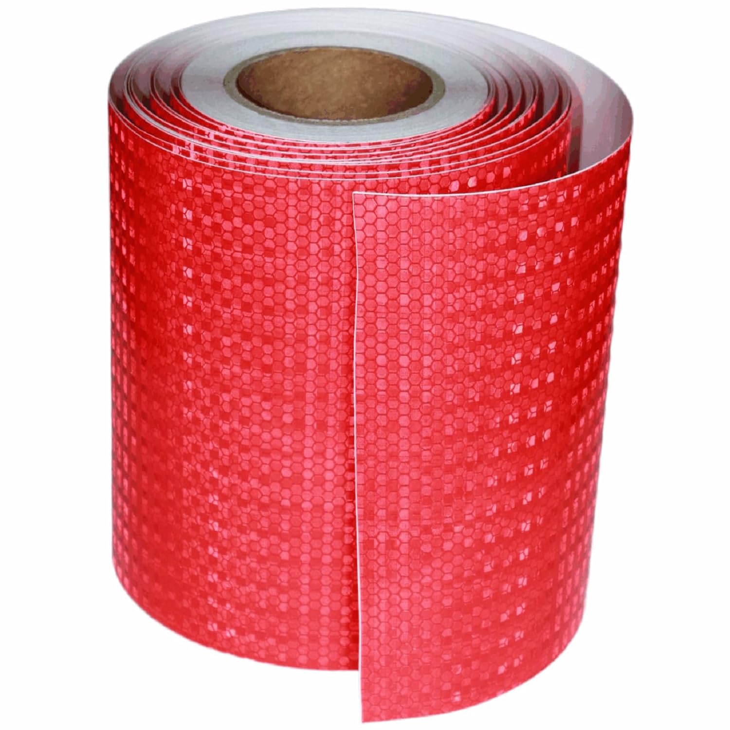 Red Reflective Tape for Safety and Decoration - 8in x 66ft Roll