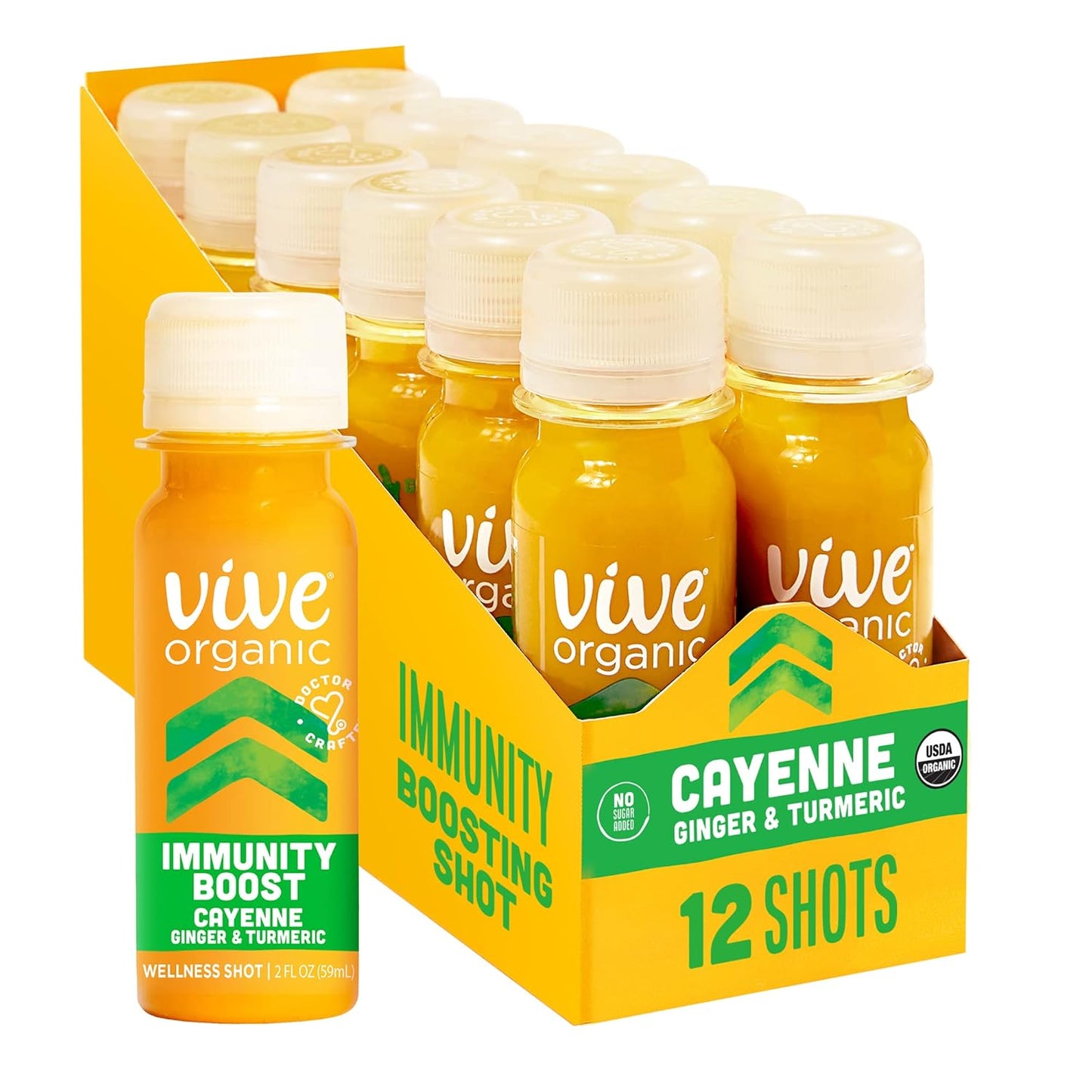 Vive Organic Immune Support Shot with Ginger, Turmeric & Cayenne