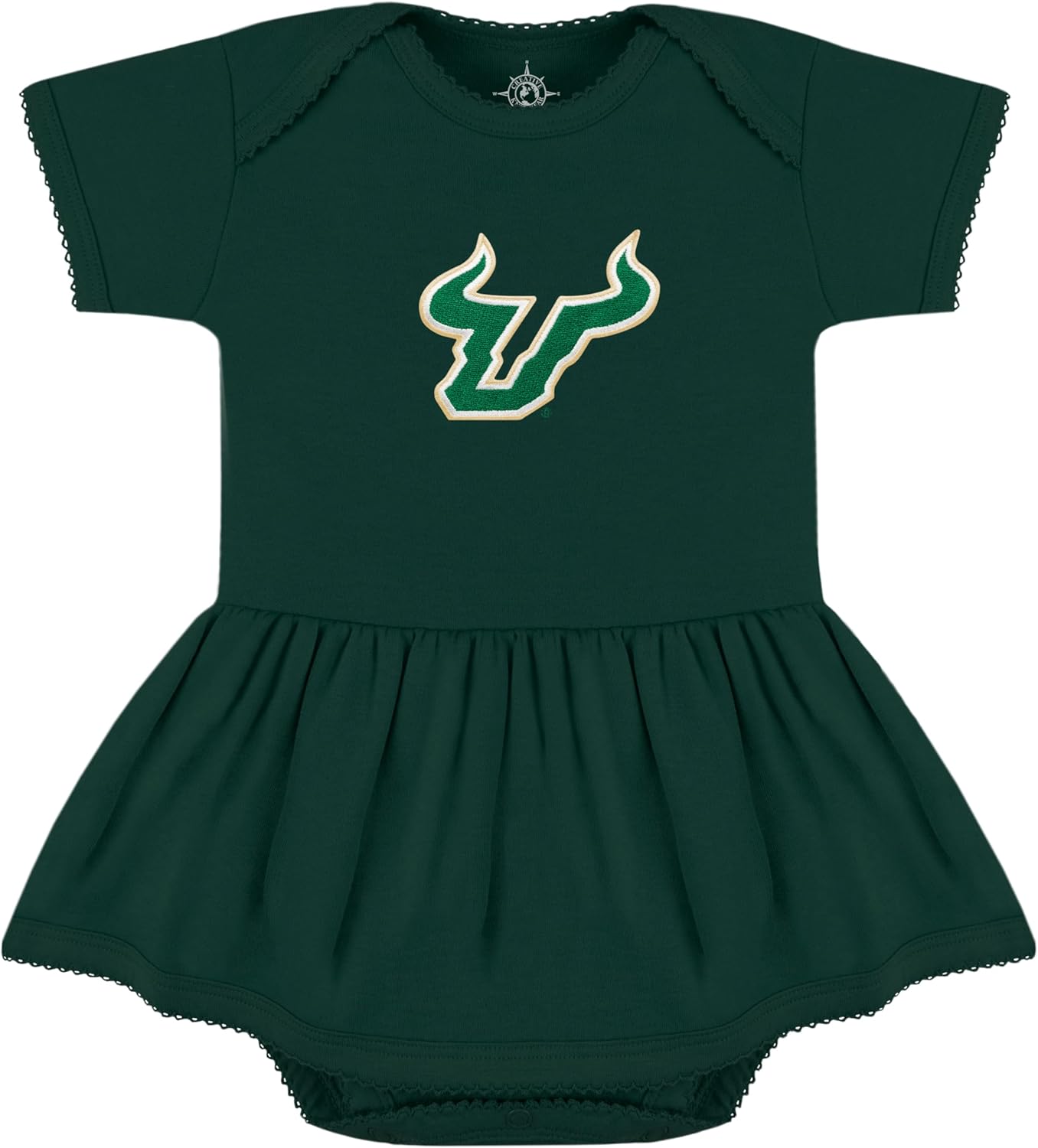 Creative Knitwear College Baby Picot Bodysuit Dress for Girls