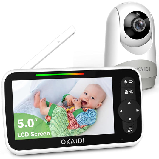 OKAIDI Baby Monitor: 30hr Battery, 1000ft Range, 2-Way Talk