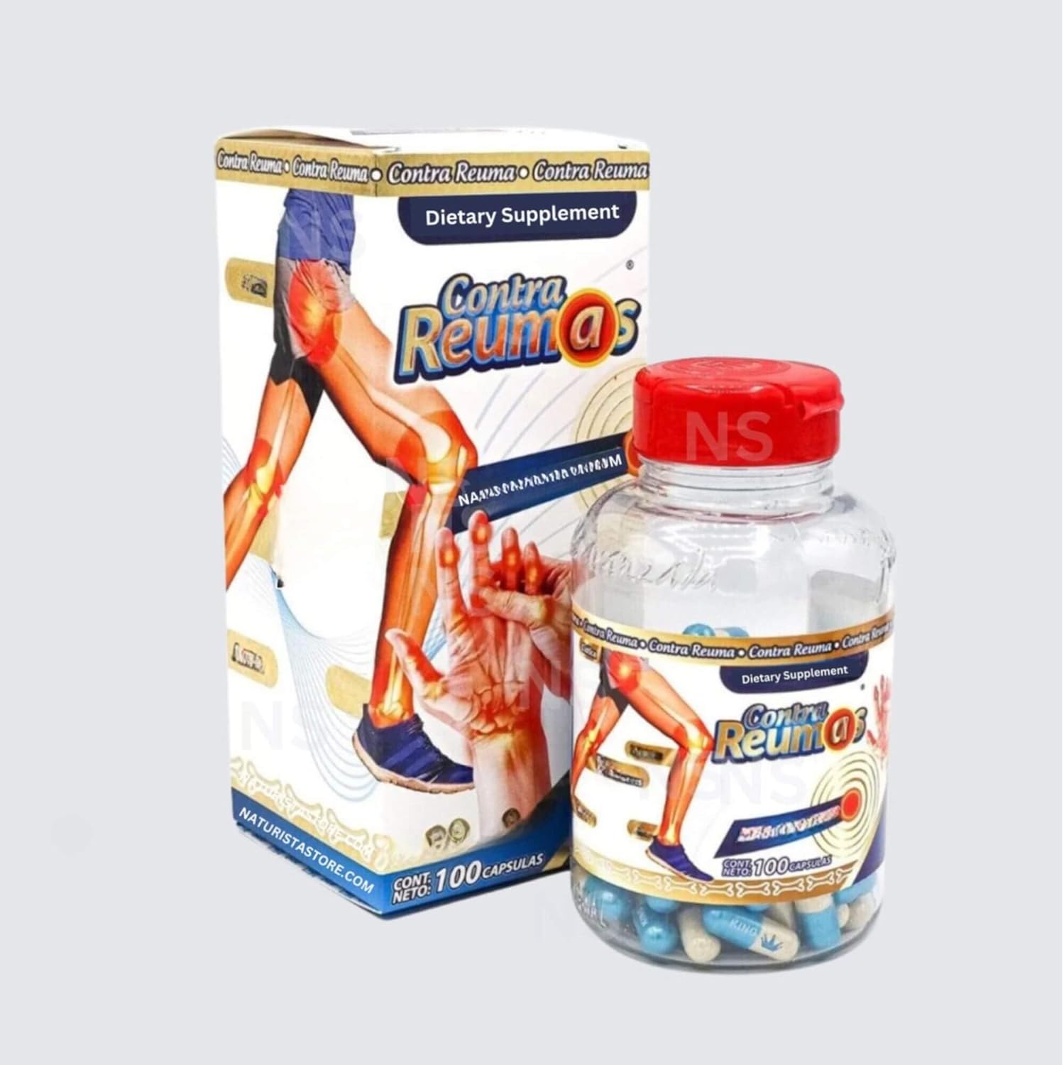 Contra Reumas Dietary Supplement 100 Capsules for Joint Health