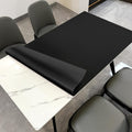 Leather Table Cover 42x60 in Black - 1.8mm Thick Table Protector