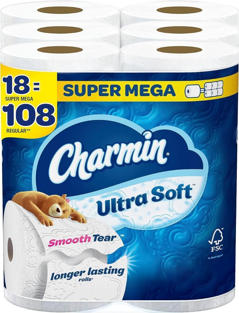 Charmin Ultra Soft Super Mega Toilet Paper for Ultimate Comfort