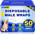 XPCARE 50 Count Disposable Male Dog Diapers Small - Super Absorbent