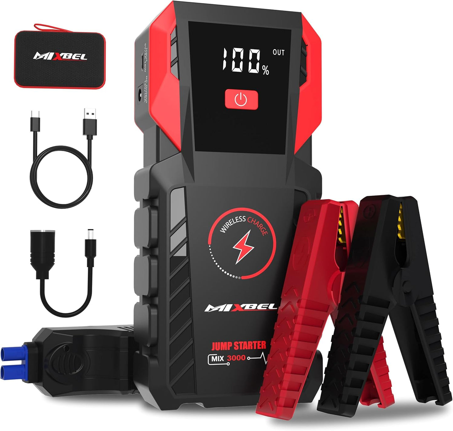 Supercharged 3000A Jump Starter for 8L Engines - MIXBEL