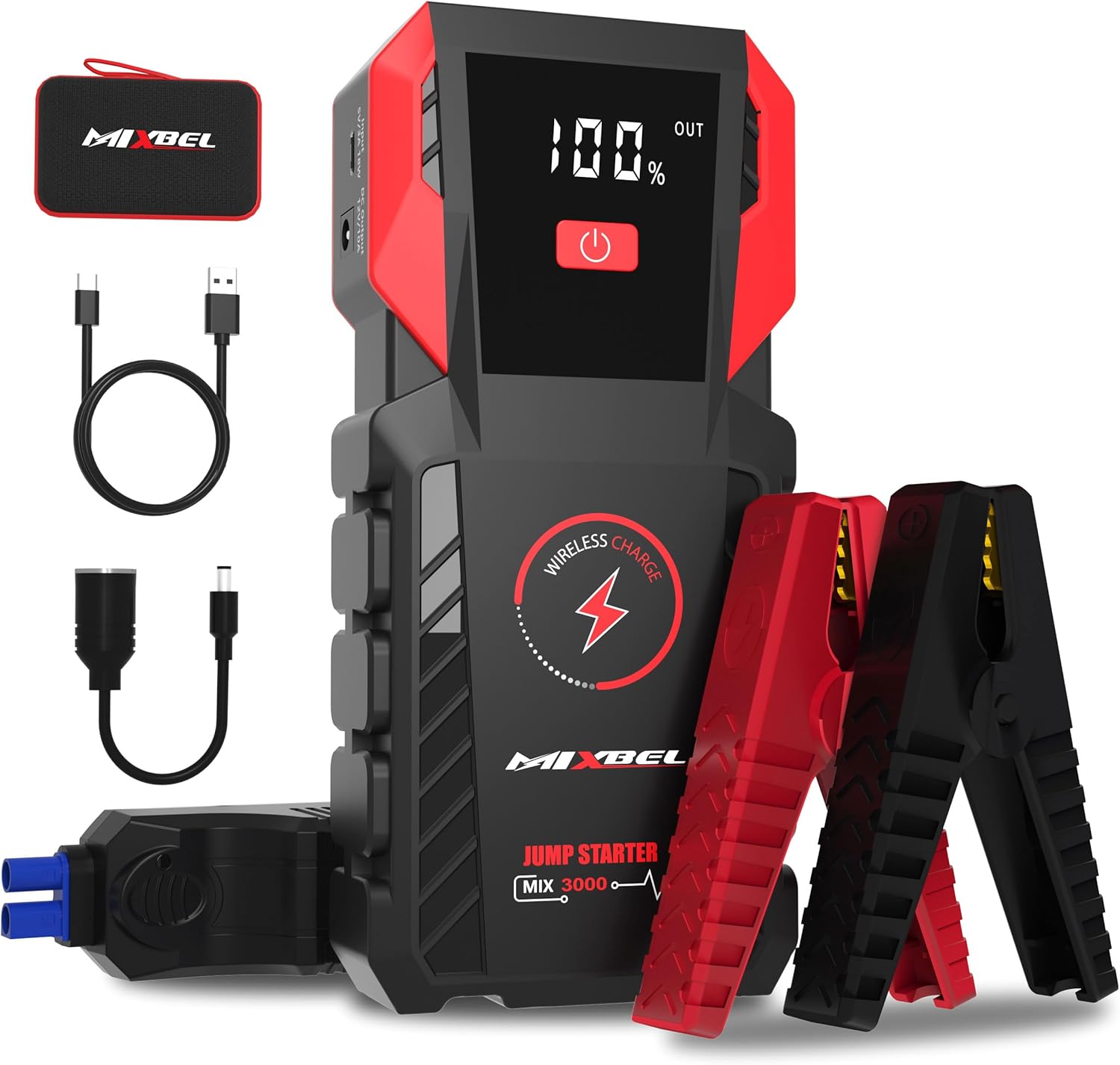 Supercharged 3000A Jump Starter for 8L Engines - MIXBEL