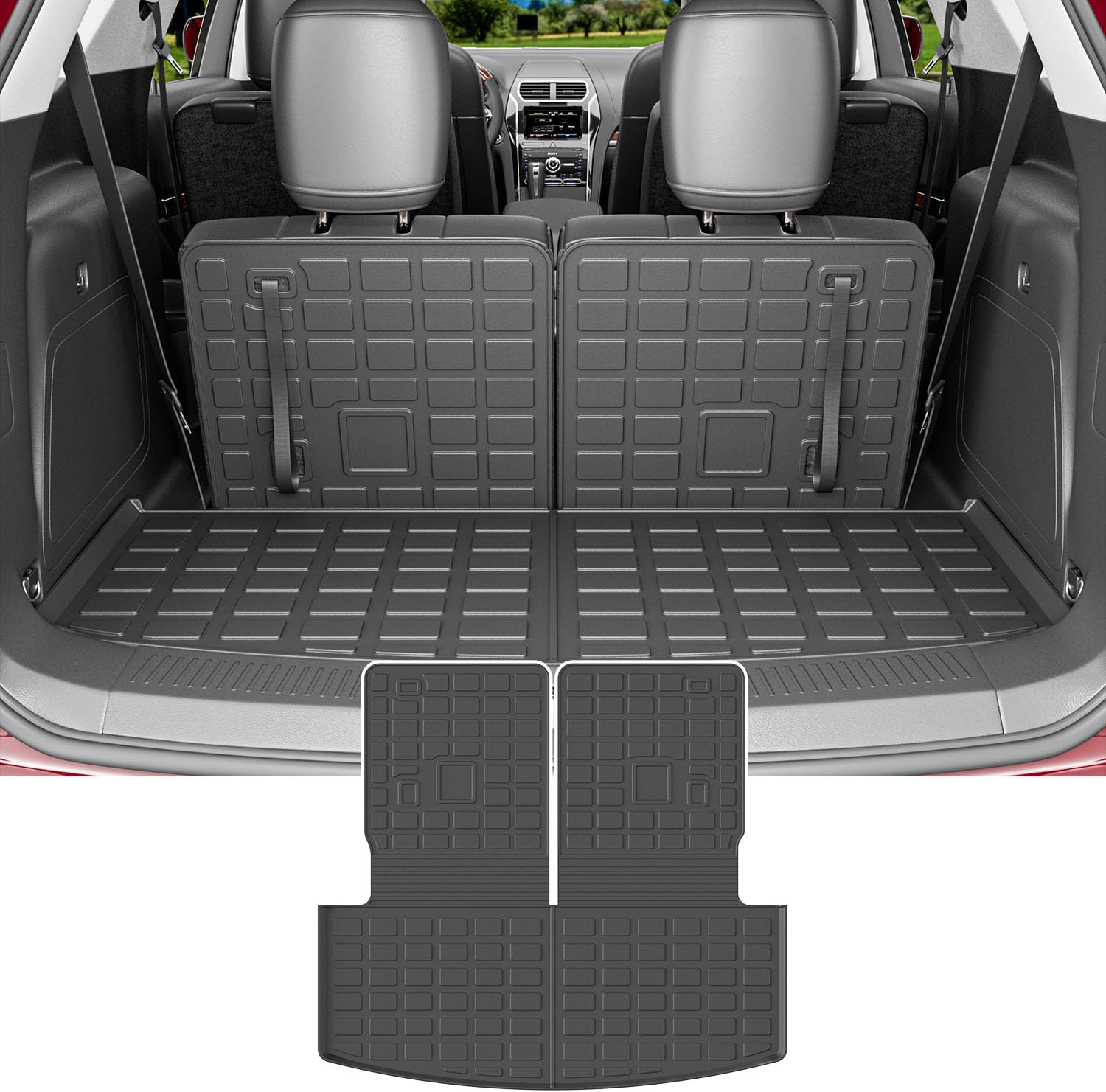 Powoq Cargo Mat for 2020-2026 Ford Explorer - Perfect Fit