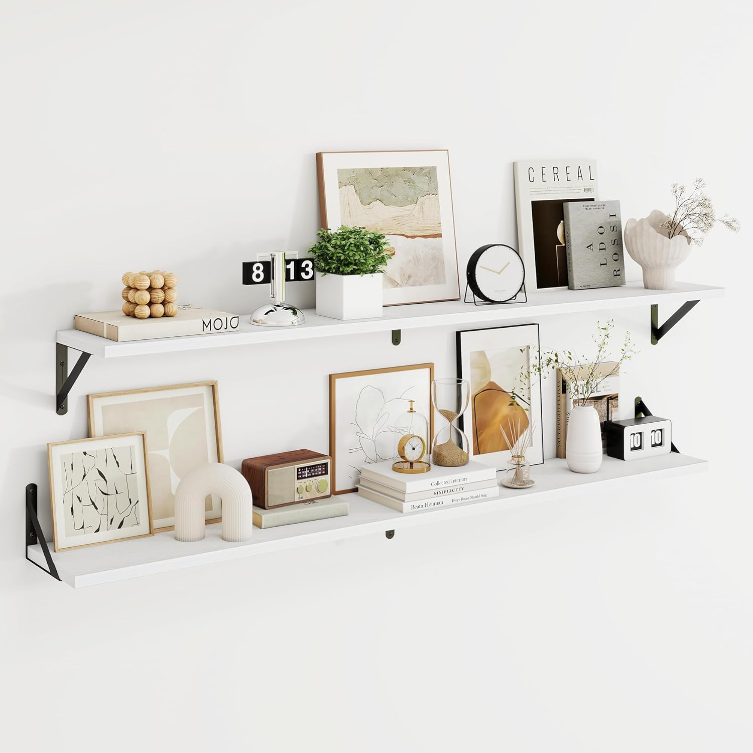 8 Inch Deep Floating Shelves for Wall - Sturdy Display Ledge