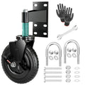 8 Inch Fence Gate Wheels with Brake - Heavy Duty 600 lb Capacity