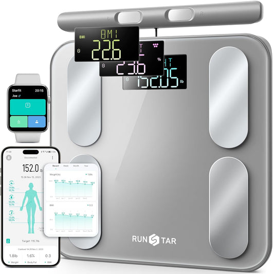 Runstar Smart Scale: 28 Measurements, Voice Prompt, FSA Eligible
