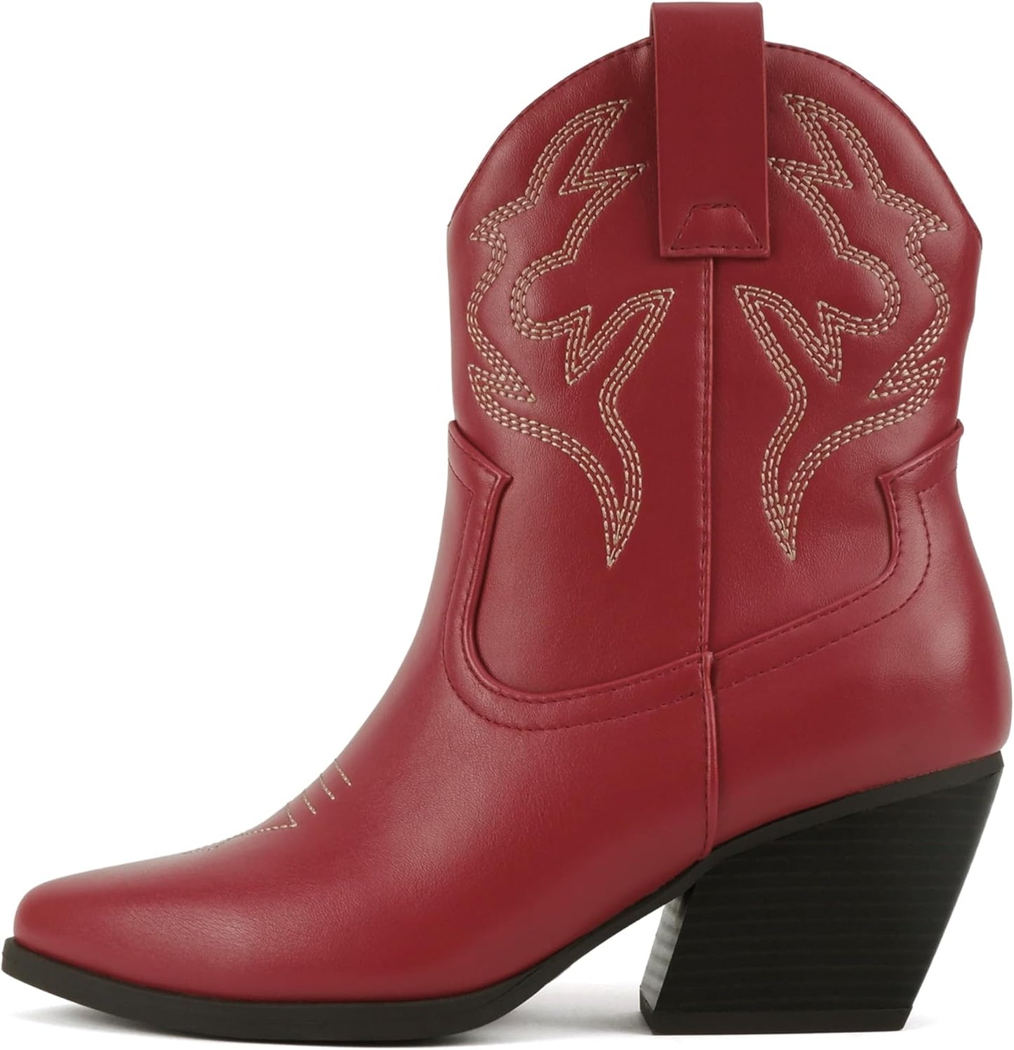 Soda BLAZING Women Western Bootie Pointe Toe with Low Heel