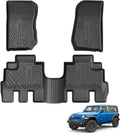 Powerty Floor Mats for Jeep Wrangler JK 2014-2018 Unlimited - All