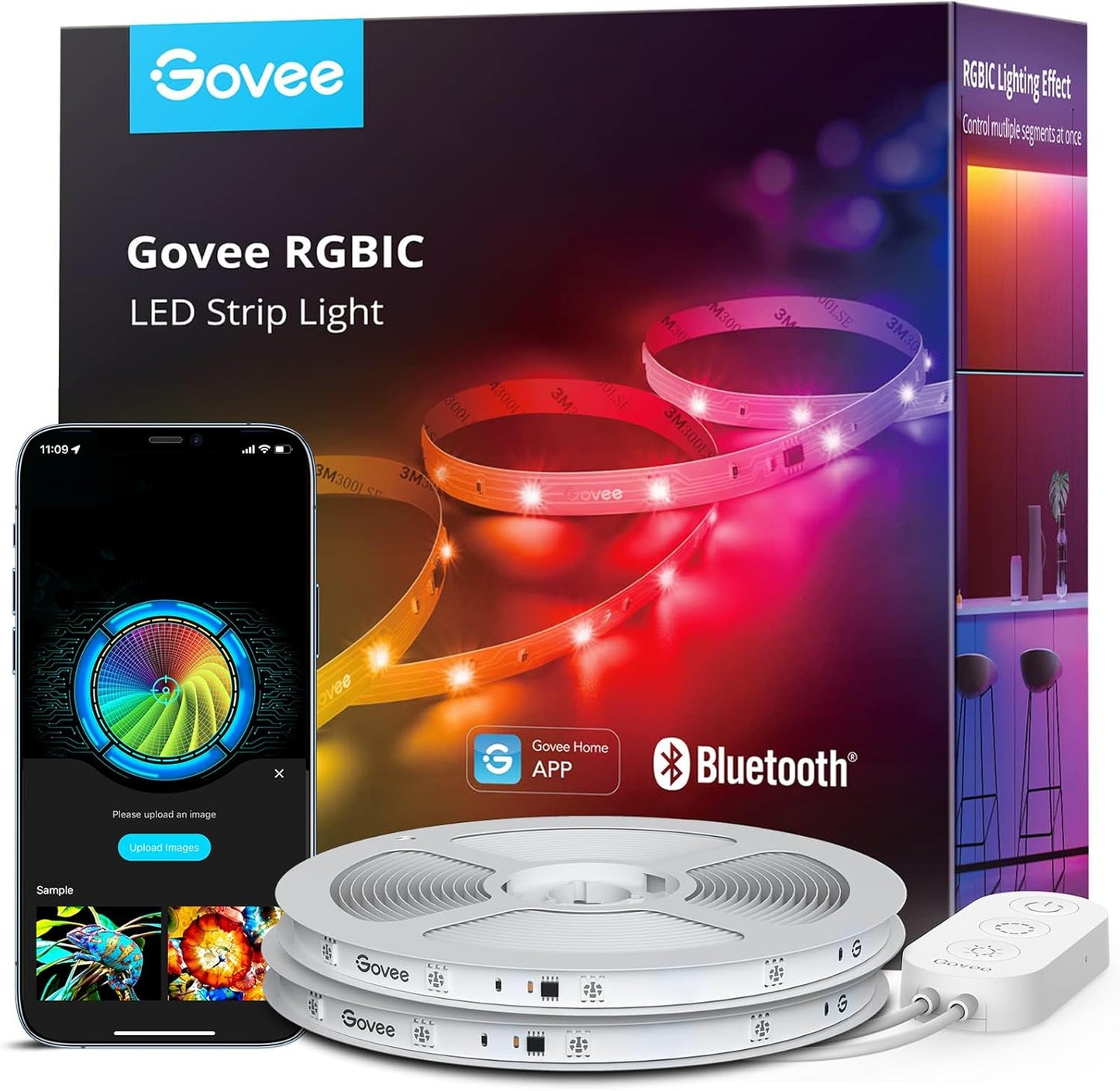 Govee RGBIC LED Strip Lights for Bedroom with Smart Control