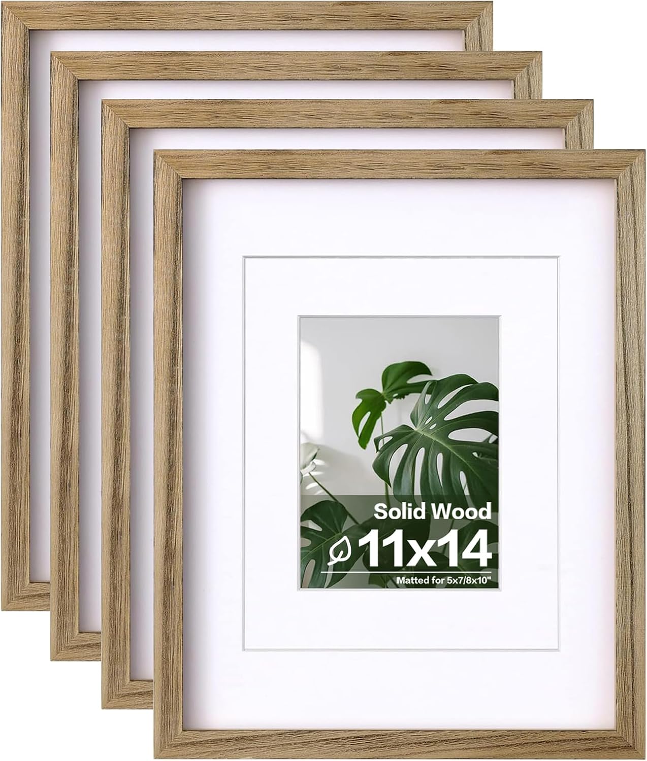 Egofine 11x14 Picture Frames Set of 4 for Tabletop and Wall