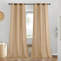 Rustic Linen 96 in Curtains for Living Room - Privacy and Light Filter