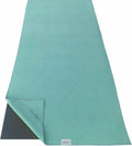 Yoga Towel Non Slip Hot Yoga Mat Towel with Corner Pockets - Aqua Blue