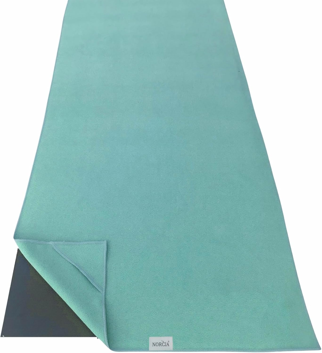 Non Slip Hot Yoga Towel with Corner Pockets - Sweat Absorbent Microfiber - NORCIA