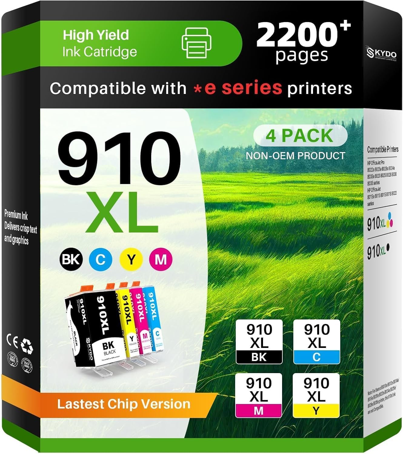 910XL Ink Cartridges Combo Pack for OfficeJet Printers