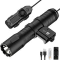 TOUGHSOUL Mlok Picatinny Tactical Flashlight 1250 Lumens - Long Reach