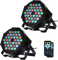 Dj Lights 2 Pack 36 LED Par Lights - Versatile Stage Uplights