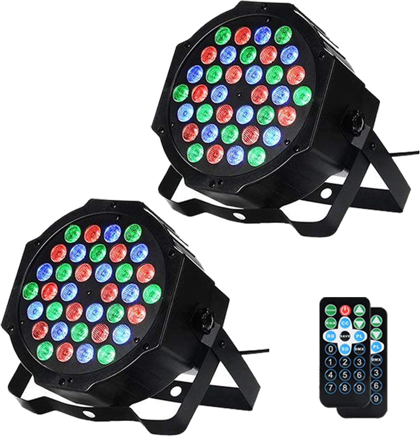 36 LED Par Lights for Stage Lighting and Party Atmosphere