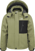 Boys Winter Waterproof Ski Jacket with Detachable Hood - Warm