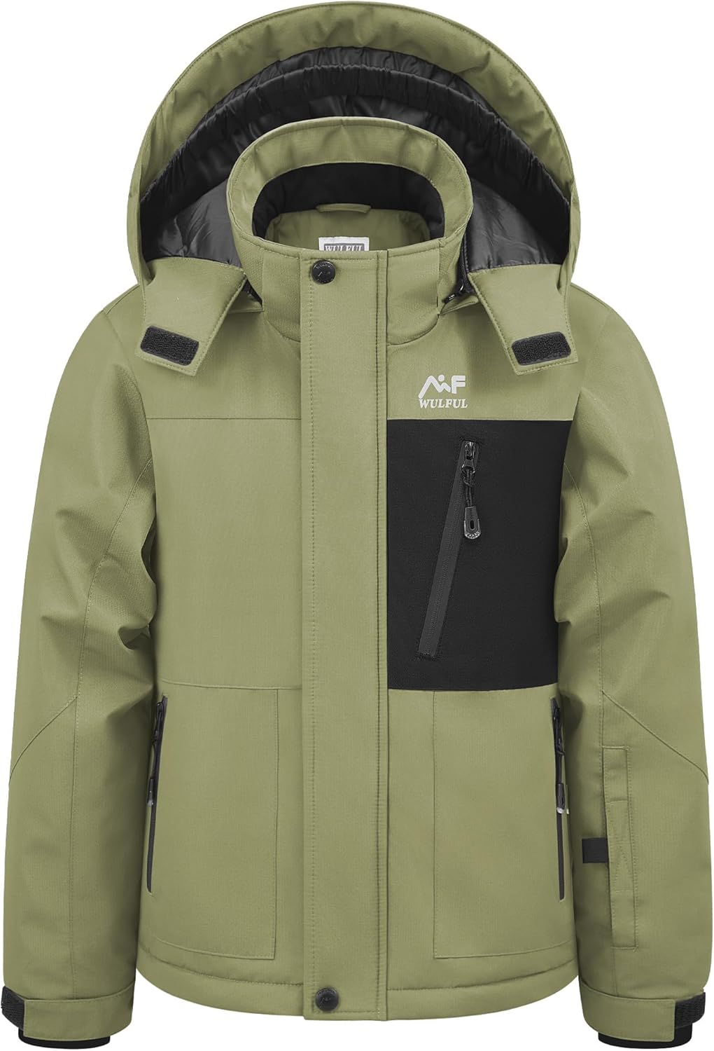 WULFUL Boy's Winter Waterproof Ski Coat for Cold Weather Fun