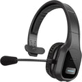 Delton Wireless Computer Headset - Single-Ear Bluetooth with Noise