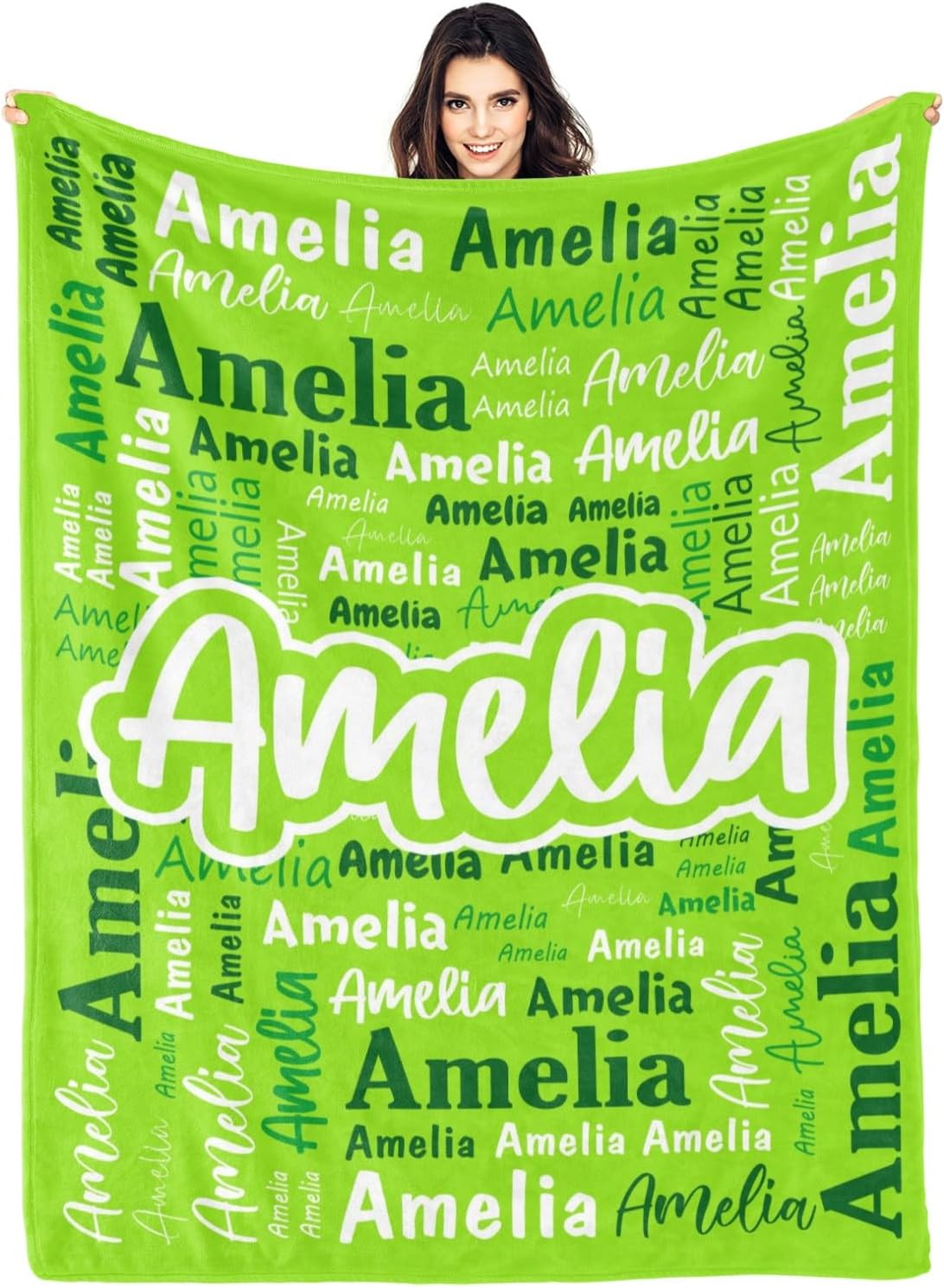 Custom Blanket with Name - Personalized Flannel Blankets for All