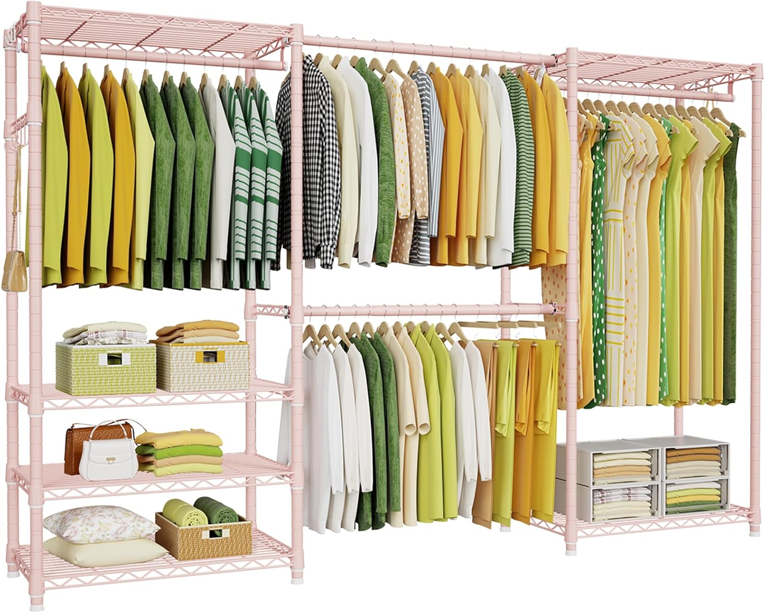 Ulif E1 Heavy Duty Closet Garment Rack for Stylish Storage